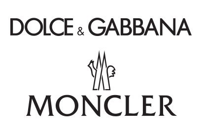 Dolce&Gabbana and Moncler logos