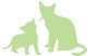 Green cats icon