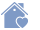 icon blue home