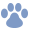 icon blue paw