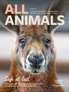 Cover of All Animals Magazine with a photo of Ross the kangaroo.