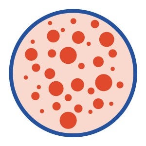 Icon illustration of a skin rash