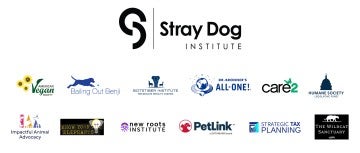 a collage of logos showing the sponsors of Taking Action for Animals 2023