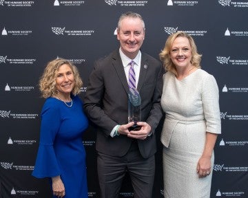 Brian Fitzpatrick receives a Humane Award at the U.S. Capitol