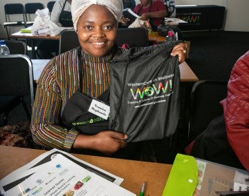 Cape Town residents train like chefs during a course on plant-based cooking and nutrition offered by  HSI/South Africa.