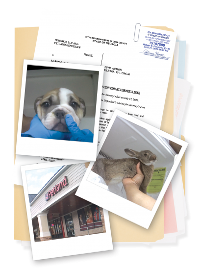 Folder with documents and undercover photos from Petland investigation 