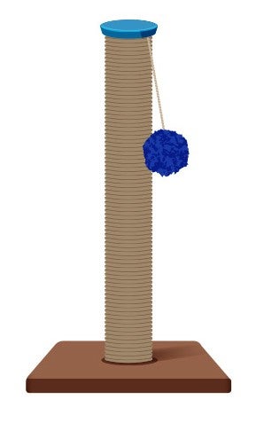 Illustration of a scratching post