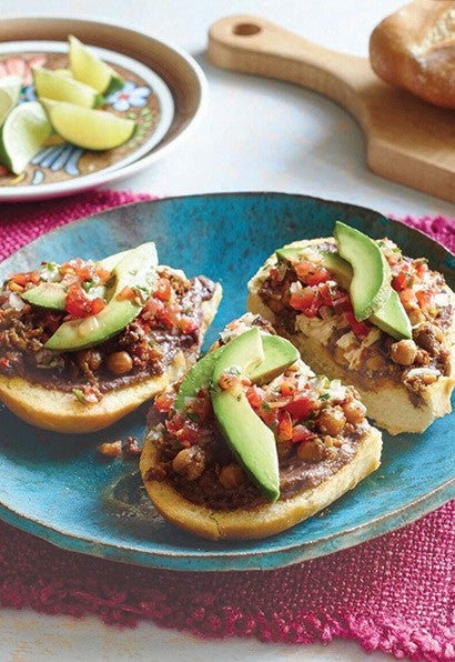 Photo of a Mexican mollettes by Chef Eddie Garza.