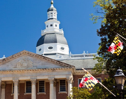 Maryland State House In Annapolis